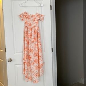 Altar’d state pink and white dress